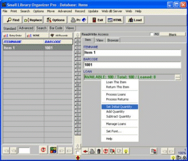 Check In/Out Organizer Pro by Quantity 3.1 software screenshot