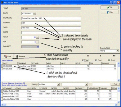 Check InOut Inventory Pro 2.7 software screenshot