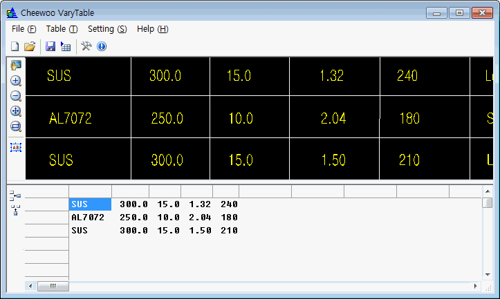 Cheewoo VaryTable 2.3.1001.1005 software screenshot