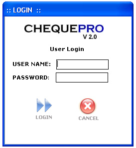 ChequePRO Cheque Printing Writing System 1.0 software screenshot
