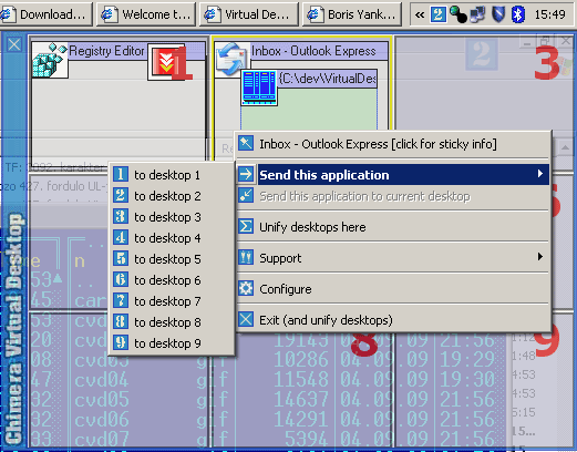 Chimera Virtual Desktop 1.3.7 software screenshot