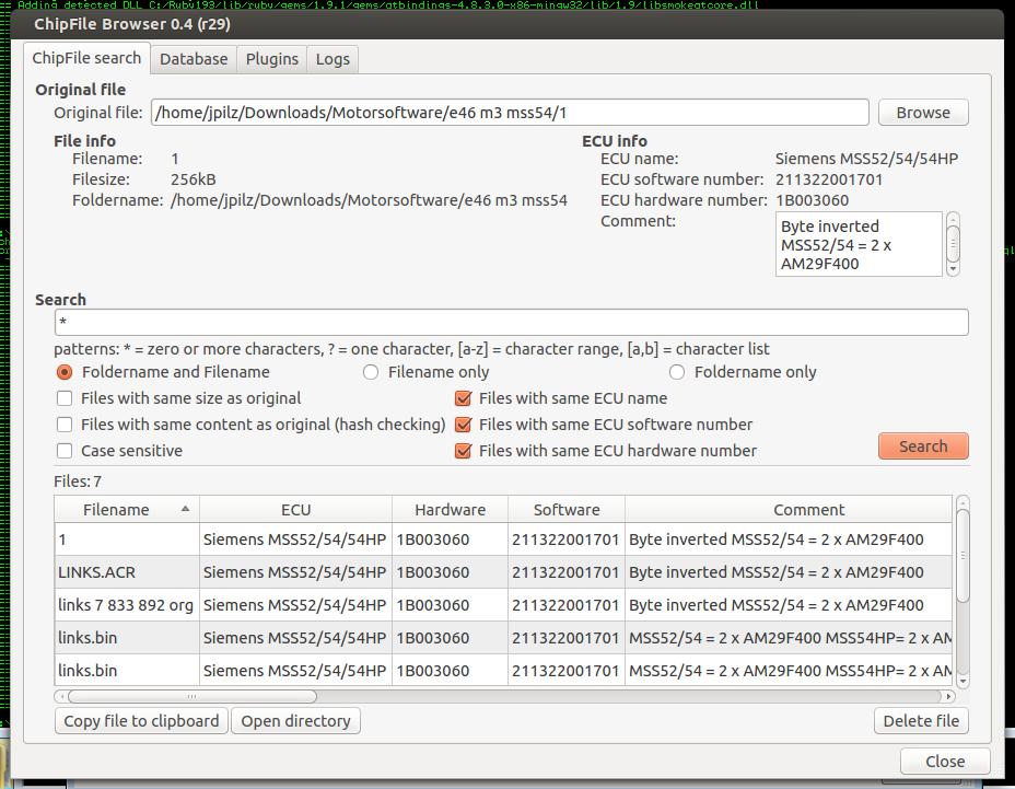 ChipFile Browser 0.4 Alpha software screenshot