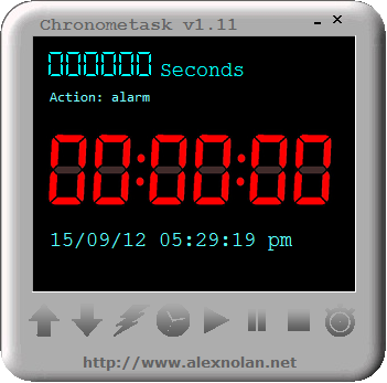 Chronometask 1.12 software screenshot