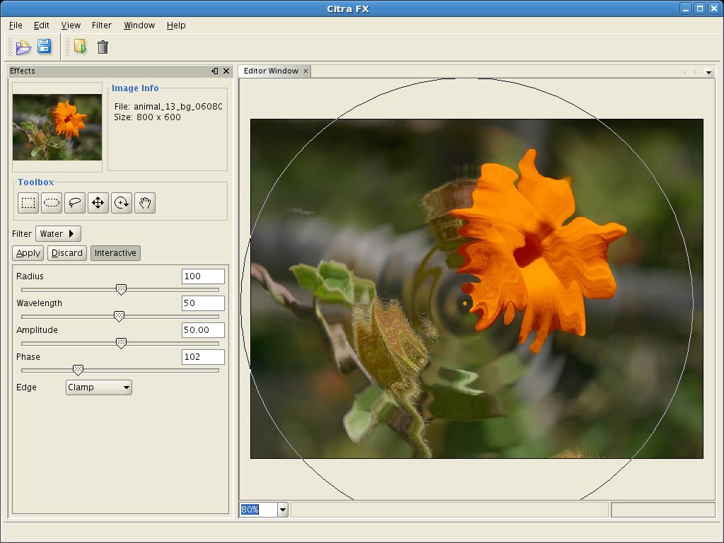 Citra FX Photo Effects 4.1.201502170000 software screenshot