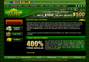 City Club Casino by Online Casino Extra 2.0 software screenshot