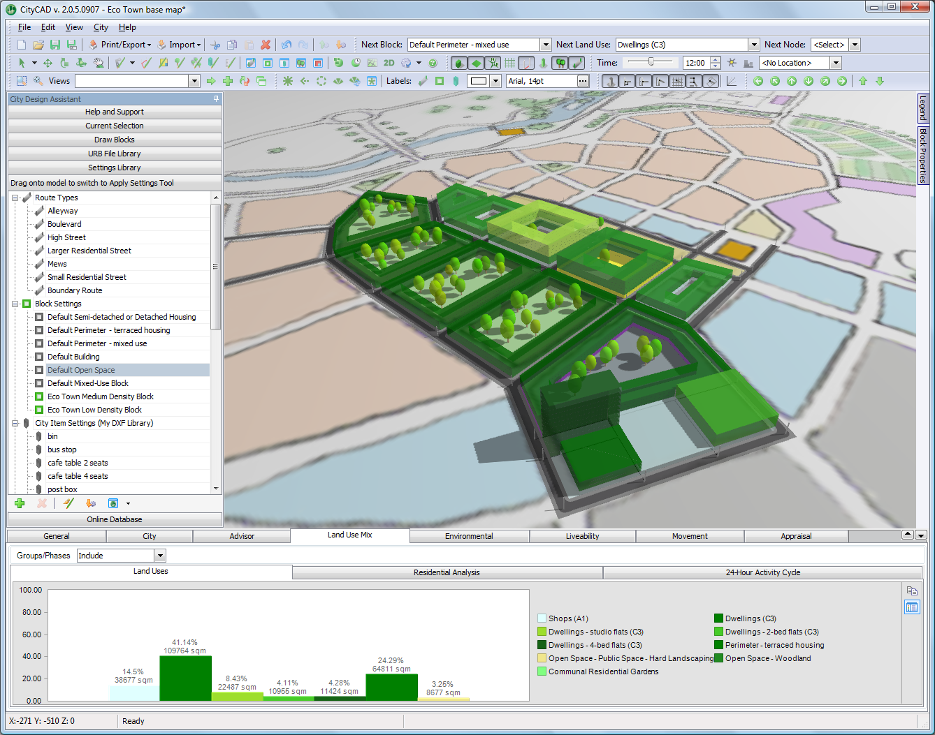 CityCAD 2.7.0.225 software screenshot