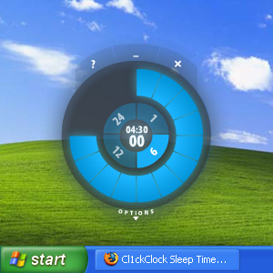 Cl1ckClock 1.3 software screenshot
