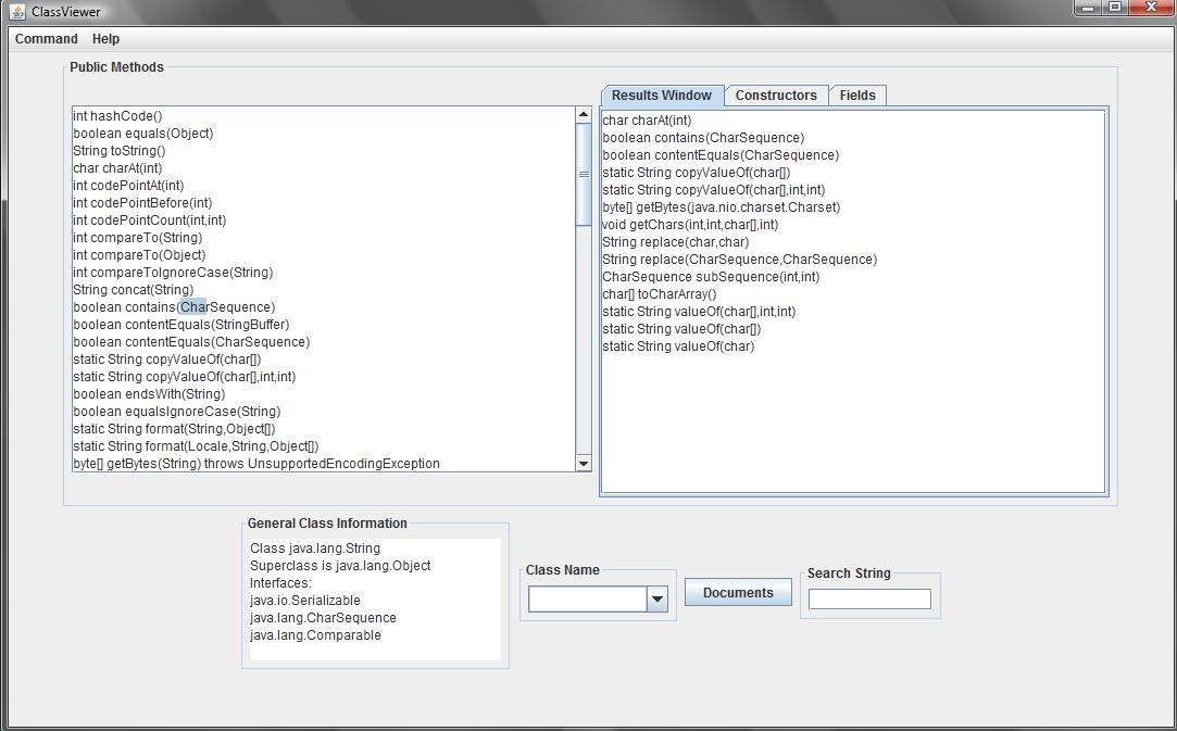 Class Viewer 5.1.1 software screenshot