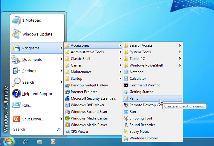 Classic Shell 4.3.0 software screenshot