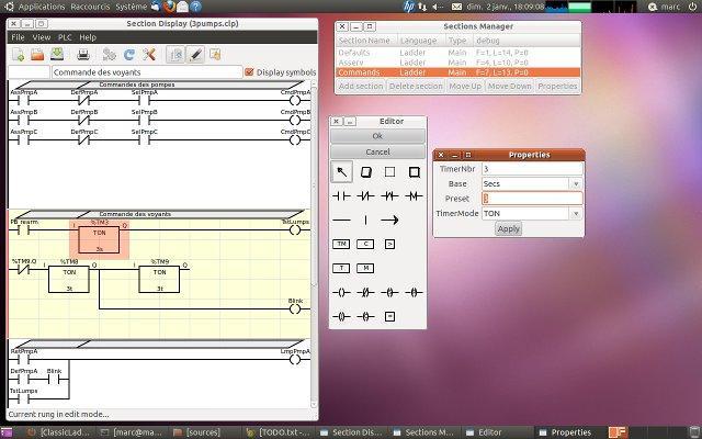 ClassicLadder 0.9.100 Beta software screenshot
