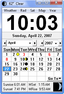 Click Clock 2.7.6 software screenshot