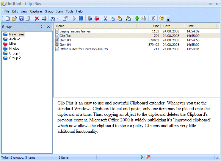 Clip Plus 4.67 software screenshot
