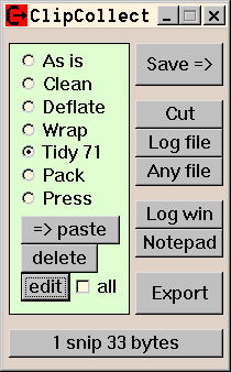 ClipCollect 2.0 software screenshot