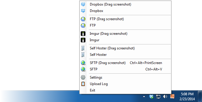 ClipUpload 5.00 software screenshot