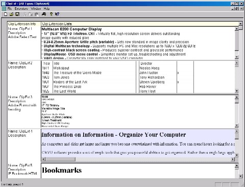 Clipboard Extender 2.02 software screenshot