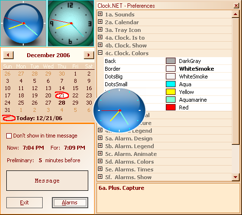 Clock.NET 2.1.3.5 software screenshot