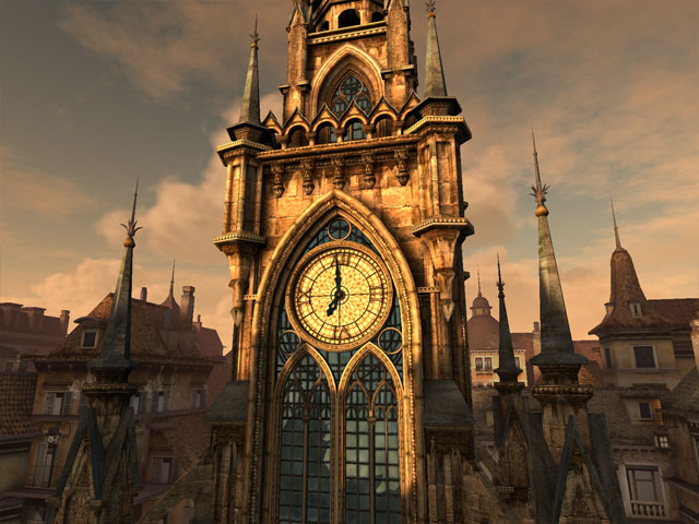 Clock Tower 3D Screensaver 1.2 software screenshot