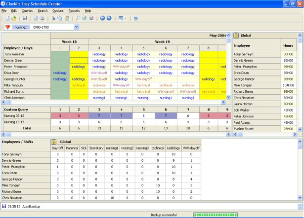 ClockIt: Easy Schedule Creator 7.1 software screenshot
