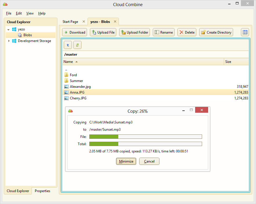 Cloud Combine 1.9.6.31935 software screenshot