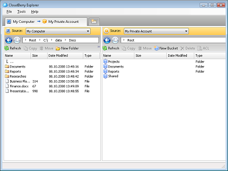 CloudBerry Explorer for OpenStack Storage 1.4.0.10 software screenshot