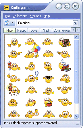 Cloudeight Smileycons 6.02 software screenshot