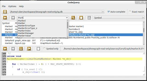 CodeQuery 0.20 software screenshot