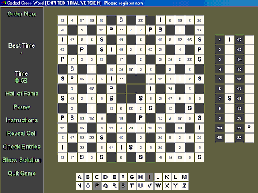 Coded X-Word 1.0 software screenshot