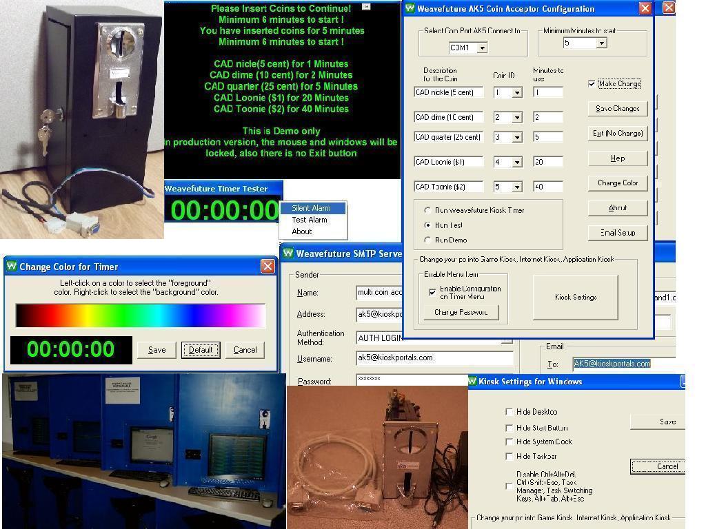 Coin Operated Internet Kiosk Timer Easy 1.0 software screenshot