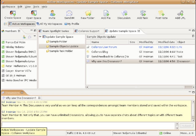 Collanos Workplace Linux 1.4.0.2 software screenshot