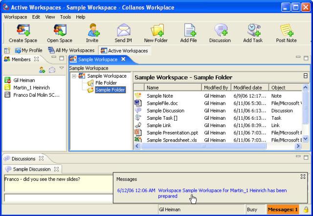 Collanos Workplace Windows 1.4.0.2 software screenshot