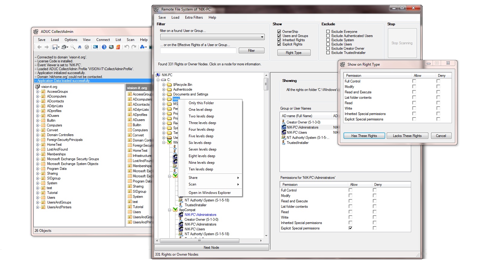CollectADMIN 4.0.2.2 software screenshot