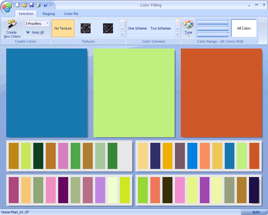 Color Fitting 1.0 software screenshot