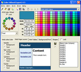 Color Wheel Expert 4.5 software screenshot