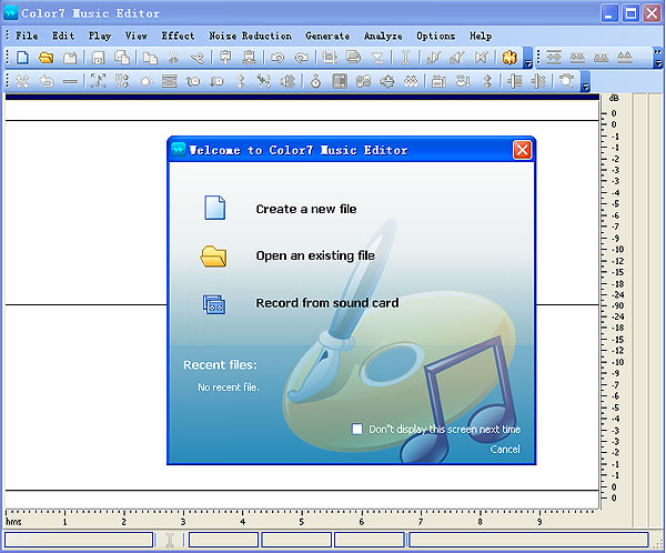 Color7 Music Editor 6.2.7 software screenshot