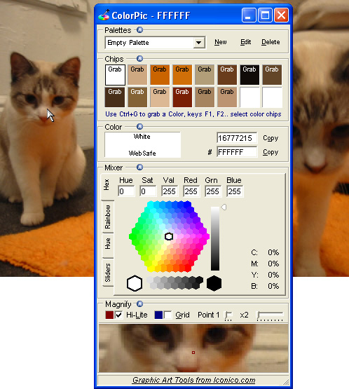 ColorPic 4.1 software screenshot