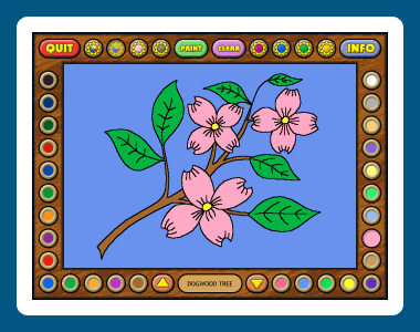 Coloring Book 4: Plants 4.22.19 software screenshot