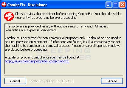 Combofix 17-05-16.01 software screenshot