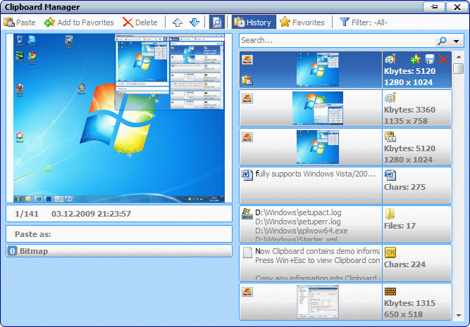 Comfort Clipboard Pro 7.5.0.0 software screenshot