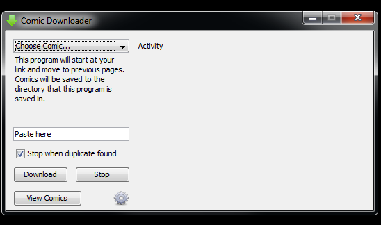 Comic Downloader Portable 2.2.1 software screenshot