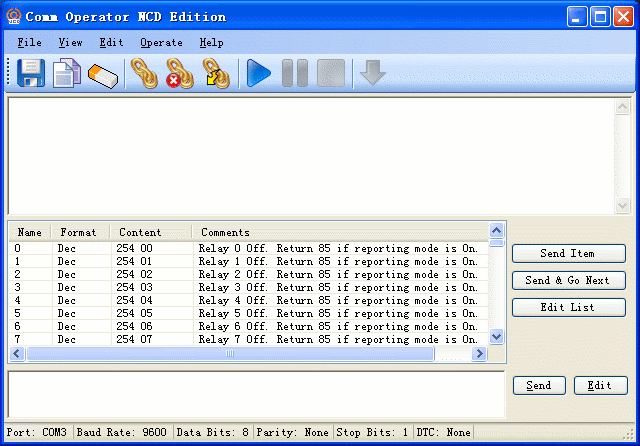 Comm Operator 4.9.0.378 software screenshot