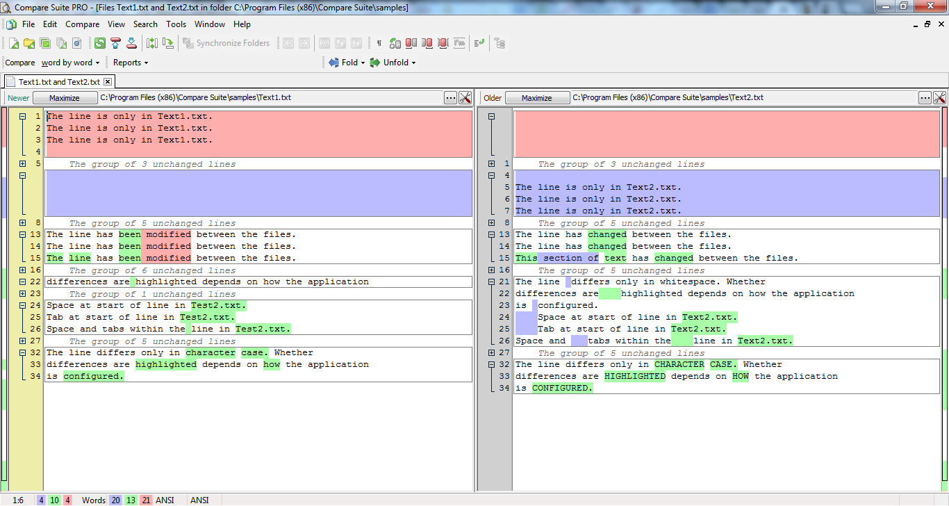 Compare Suite PRO 8.4.0.0 software screenshot