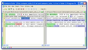 Compare Suite 3.0 software screenshot