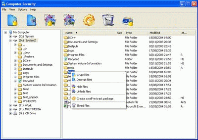 Computer Security 1.5 software screenshot
