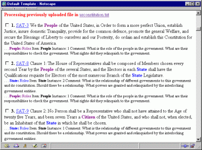 Constitutional Analysis Tool 1.0.0.0 software screenshot