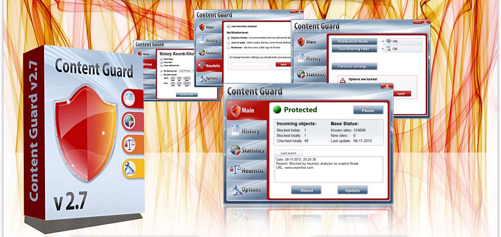 FPS Content Control (formerly Content Guard) 3.5 software screenshot