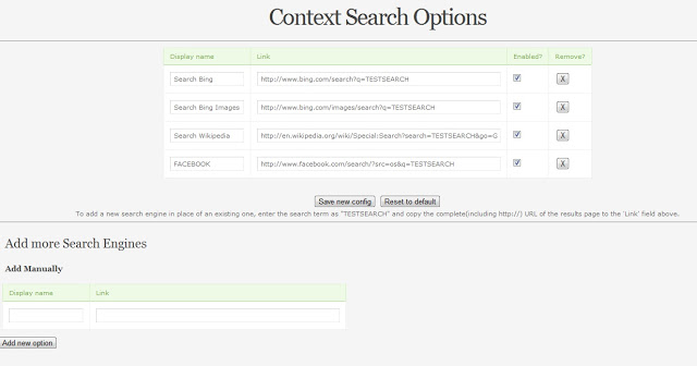 Context Menu Search 2.92 software screenshot