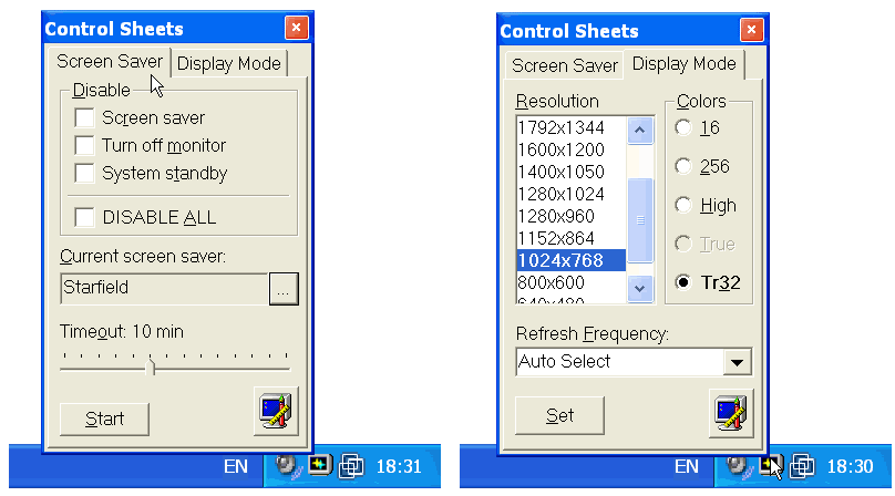 Control Sheets 1.1 software screenshot