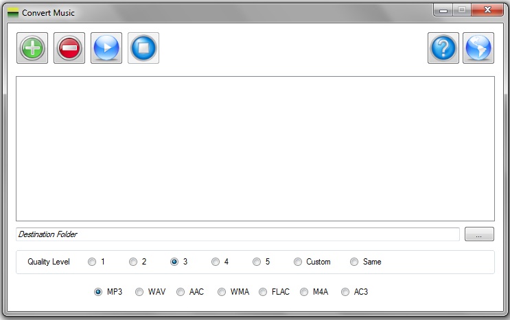 Convert Music 1.0 software screenshot