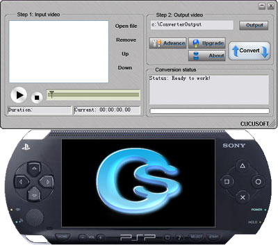Convert Video 2 PSP 2011.1105 software screenshot