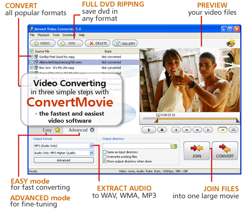 ConvertMovie-Personal Pro 3.3 software screenshot